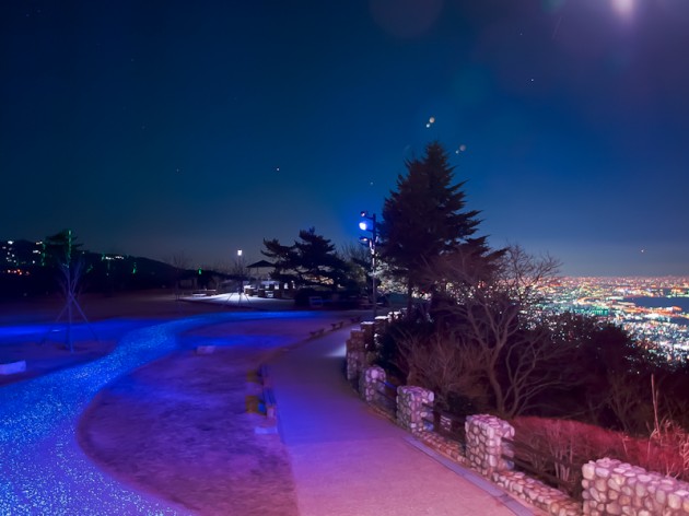 掬星台からの夜景