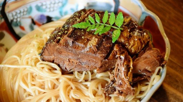 焼きサバそうめん