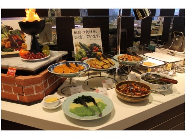 ホテルクレメント徳島の朝食一例