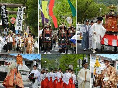 鹿児島神社でのお祭りの様子