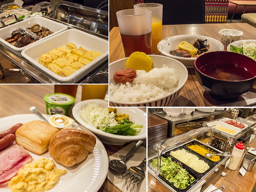 ハートンホテル心斎橋の朝食例