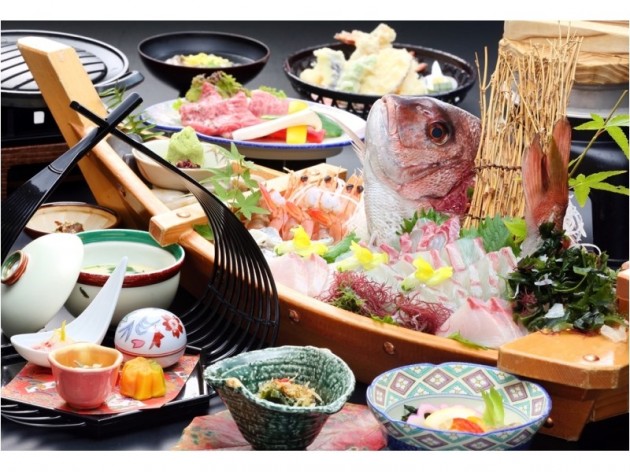 湯元小豆島温泉塩の湯オーキドホテルの食事例