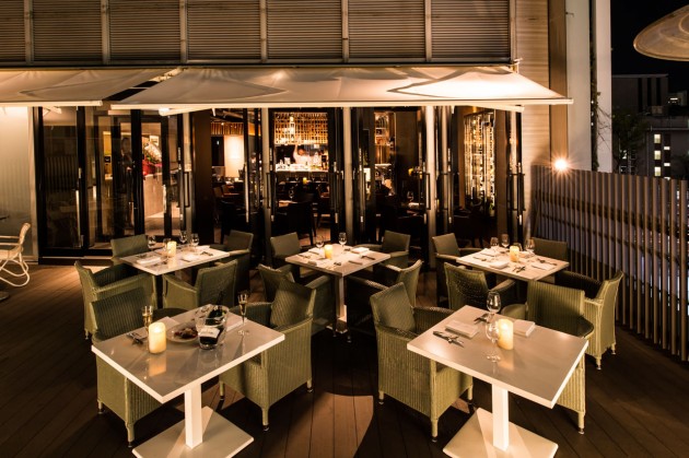 開放感のあるテラス席