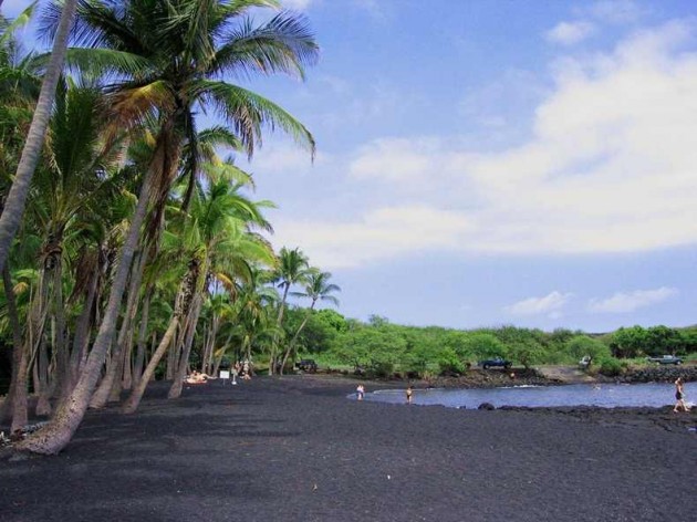 black sand