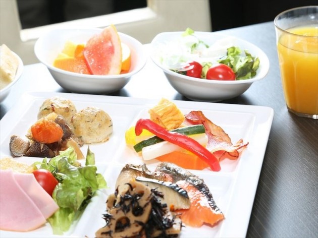 ダイワロイネットホテル徳島駅前の朝食一例