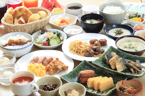 リッチモンドホテル宮崎駅前の朝食一例