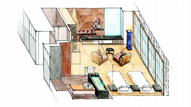 百合/桜の間のイメージ図